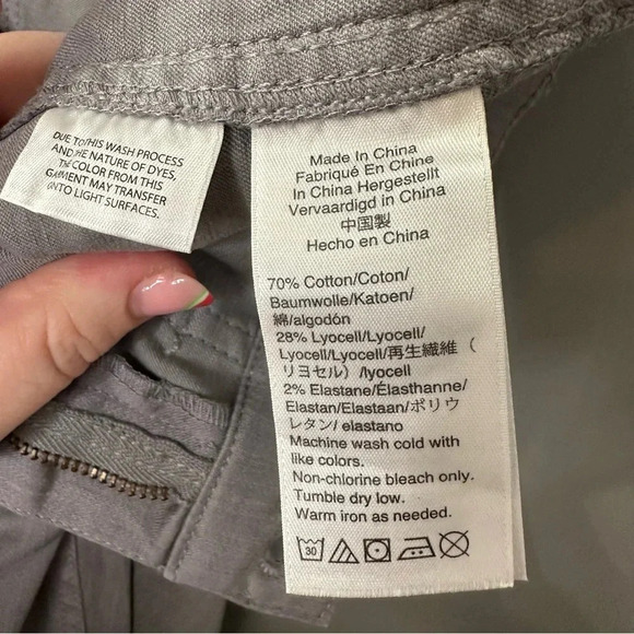 J. Crew Vintage Straight Cargo Pants Size 31 Gray Slate Jeans - Picture 7 of 7